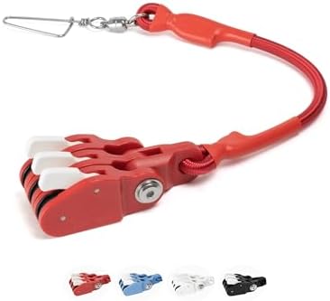 BLUEWING Outrigger Halyard Lock Pulley Single/Double/Triple Halyard Line Lock Pulley with Ball Bearing Snap Swivel for Offshore Fishing by BLUEWING