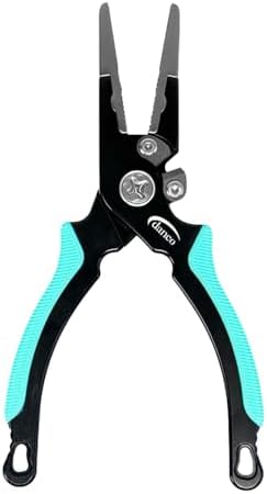 danco Pro Series 6.5-Inch Aluminum Fishing Plier with Titanium Jaw Inserts by dancosportsinc
