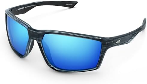KastKing Osage Polarized Sport Sunglasses for Men and Women, Wrap Design by KastKing