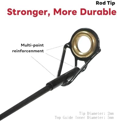 Telescopic Fishing Rod - Lightweight 42T Carbon Fiber Portable Travel Rod for Freshwater River Fishing, Beginner & Kid Friendly 5.9ft/6.9ft/7.9ft/8.9ft/9.9ft/10.9ft - Image 4