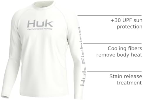 HUK Men's Pursuit Vented Long Sleeve Fishing Shirt (+30 UPF) - Image 3