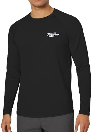 Men's UPF 50+ Sun Fishing Shirt, Long Sleeve UV Protection Tee, Quick Dry Rash Guard for Outdoor Swim Hiking - Image 2