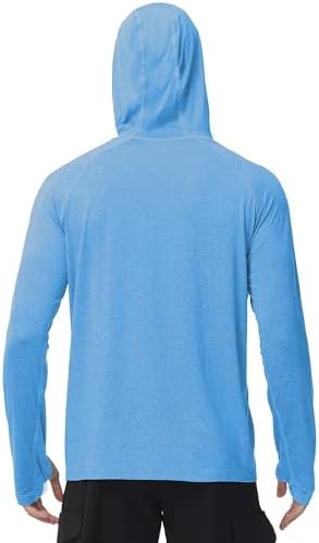 Roadbox Men's UPF 50+ Fishing Shirts, Long Sleeve UV Sun Protection Hoodie - Image 3