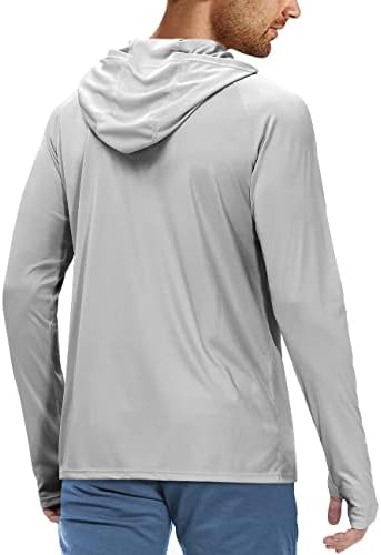 Roadbox Mens Fishing Sun Hoodie, Long Sleeve UPF 50+ UV Protection Shirts - Image 3