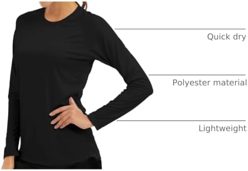 MAGCOMSEN Women's Long Sleeve Shirts UPF 50+ Sun Protection Shirts for Hiking Fishing Workout Rash Guard - Image 4