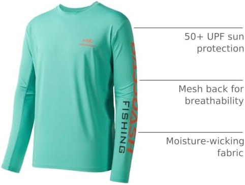 BASSDASH Fishing T Shirts for Men UV Sun Protection UPF 50+ Long Sleeve Tee T-Shirt - Image 3