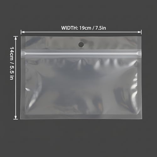 100 Pack Soft Plastic Baits Bags 7.5"x5.5" | Heavy-Duty Clear Lock Zipper Lure Packaging Bags - Leakproof Double-Sealed Zipper Storage for Soft Plastic Lures & Fishing Gear | Multiple Sizes - Image 3