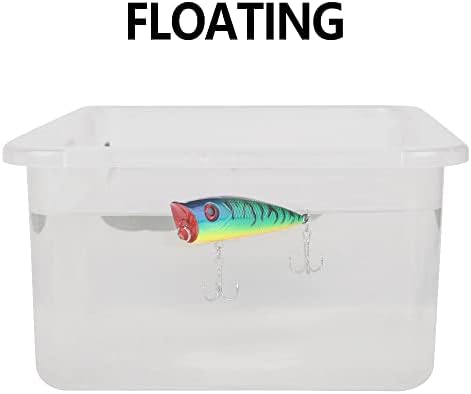 Popper Fishing Lures Topwater Hard Baits Swimbait with Treble Hook - Image 4