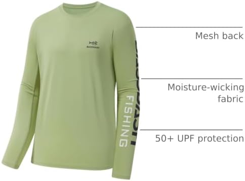 BASSDASH Fishing T Shirts for Men UV Sun Protection UPF 50+ Long Sleeve Tee T-Shirt - Image 3