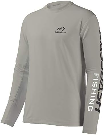 BASSDASH Fishing T Shirts for Men UV Sun Protection UPF 50+ Long Sleeve Tee T-Shirt by Bassdash