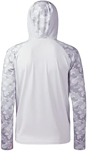 BASSDASH Men’s UPF 50 Performance Fishing Shirt Cooling Hoodie Camo Long Sleeve FS17M - Image 2