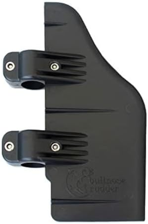 Bullnose Rudder clamp on boat rudder fits a 1.125" transom trolling motor shaft. Commonly used for, inflatable Pontoon, Pelican Bass Raider 10E, fishing Kayak, Canoe, Jon boat, etc. USA Manufactured - Image 2