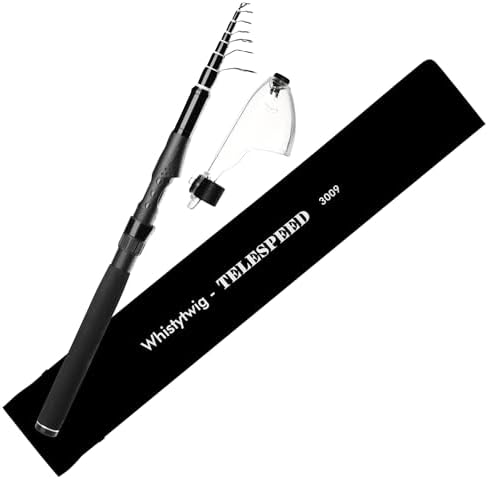 Whistytwig Carbon Fiber Telescopic Fishing Rod - Portable Collapsible Design for Travel and Adventure - Versatile Saltwater and Freshwater Fishing Pole by WHISTYTWIG