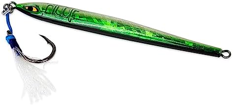 80g Tuna Riser jigs 1, 5, 10 Packs Green/White, Pink Glow - Image 2