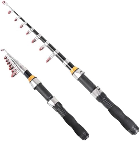 Telescopic Collapsible Extendable Fishing Rod for Saltwater and Freshwater, Lightweight and Compact Design by RESTCLOUD