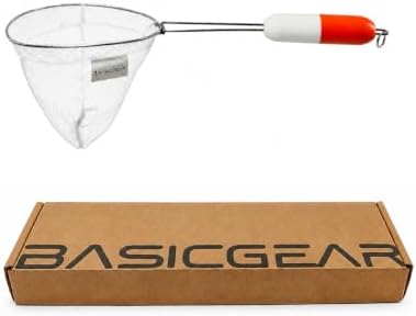 BasicGear Minnow Dip Net, 12 in, Micro Mesh for Bait Bucket by BasicGear-CastNetsFishingTackle