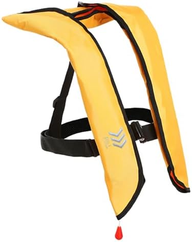Manual Inflatable Life Jacket|Life Vest for Adults|PFD Low Profile|Supports up to 330 lbs(YSH700) by morinokawau