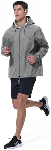 UIQUR Mens Rain Jacket Raincoat Waterproof Windbreaker - Image 6