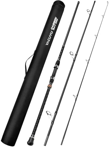 PROBEROS Surf Fishing Rod - Casting Spinning Fishing Rods with Tube(Case) 3 Piece 9'/10'/11'/12' Carbon Saltwater Travel Surf Spinning Rods by Proberos
