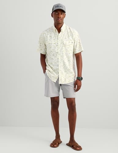 HUK Men's Tide Point Kc Scott Original Artwork Short Sleeve Shirt, Fishing Button Down - Image 4