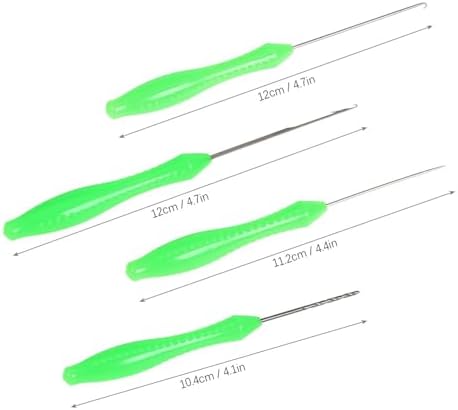 Fishing Baiting Tool Kit, ABS and Metal 4 in 1 Rigging Set with Hook Needle, Bait Driller, Knot Puller for Carp, Baiting and Tackle Rig Setup Use - Image 2