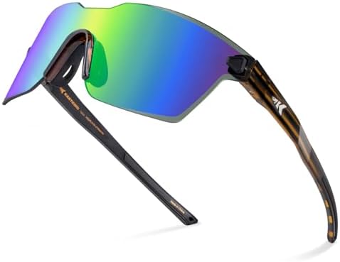 KastKing Tarkio Polarized Fishing Sunglasses, One Piece PC Lens Rimless by KastKing