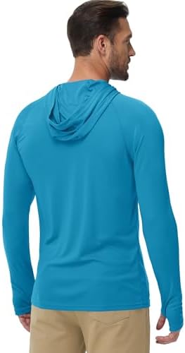Boladeci Men's UPF 50+ Sun Protection Lightweight Hoodie Shirts Long Sleeve Fishing Shirt SPF UV Hiking Swim - Image 4