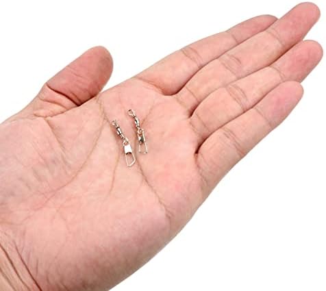 PATIKIL Fishing Barrel Swivel with Safety Snap Carbon Steel - Image 5