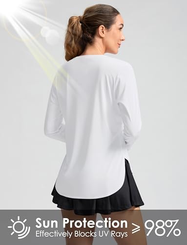 G Gradual Women's Sun Shirts UPF 50+ Long Sleeve Workout Hiking Tops - Image 4