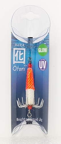 Otori Squid Jig, Weighted, 1 Pack, 1 oz, 1-1/8" Diameter Hook, Glow in the Dark by BeauMac