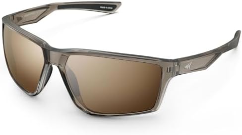 KastKing Osage Polarized Sport Sunglasses for Men and Women, Wrap Design by KastKing