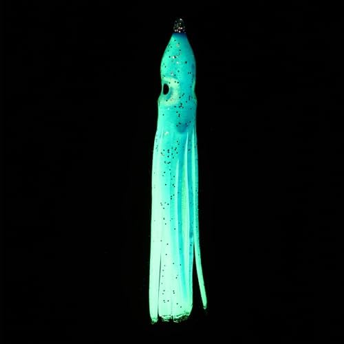 Fishing Squid Skirts, Glow Soft Plastic Trolling Lures Luminous -Fitting for (Bass/Trout/Salmon/Saltwater/Fishing Bait) - Image 4