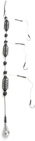 Artificial Lure Fish Hooks Cage 3 Set Trap Basket and Fishing Feeder Tackle Bait Trap Cage Feeder Basket Holder for Carp Spring Fishing with Strong High Carbon Steel Hooks Prevent - Image 3