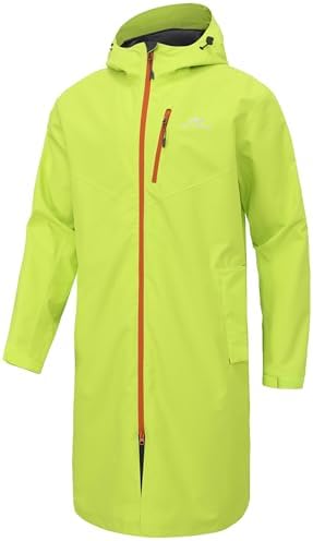 NORDIC OUTLAND Rain Jacket Men,Waterproof Breathable Long Raincoat with Hood Mesh Lining,Windbreaker for outdoor activities by NordicOutland