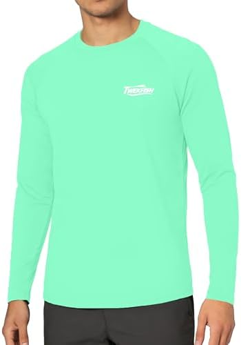 Men's Fishing Shirt Long Sleeve, UPF50+ UV Protection Sun Shirts, Quick Dry Graphic T Shirt for Running Hiking - Image 2