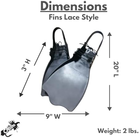 Wading Fins for Float Tube Fishing - Standard Lace Style and Elite Buckle Style Angling Fins for Float Tube Fishing - Fits Boot Sizes 6-13 (Made by Caddis Sports) - Image 4