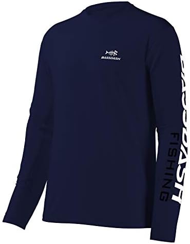 BASSDASH Fishing T Shirts for Men UV Sun Protection UPF 50+ Long Sleeve Tee T-Shirt by Bassdash