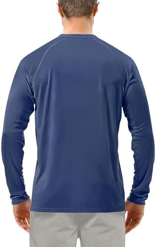Roadbox Men's UPF 50+ UV Sun Protection Shirts, Long Sleeve Swim Rash Guard - Image 2