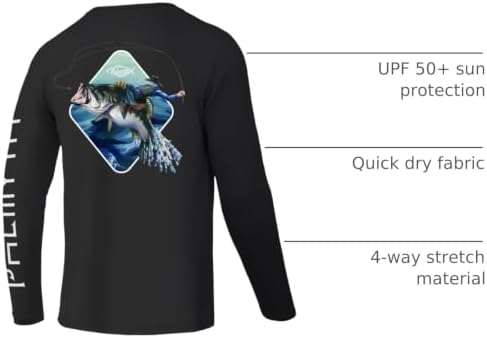 Palmyth Fishing Shirts for Men Long Sleeve UPF 50+ T Shirt Sun Protection - Image 4