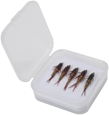5pcs Nymph Stonefly Fly Lures 10# Hook Freshwater Saltwater - Image 4