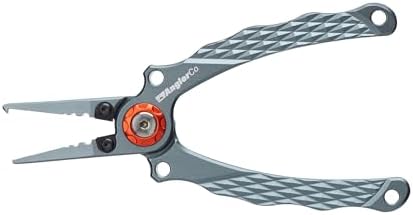 Core Series Fisherman’s Pliers – Professional Aluminum Fishing Pliers with Stainless Steel Line Cutters, Diamond-Textured Grip & Split Ring Tool for Saltwater or Freshwater by AnglerCo