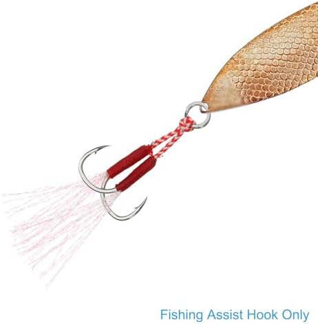 PATIKIL Double Fishing Assist Hooks Kit Glow Jigging Hook Slow Fast Fall Jigs Fishing Hooks for Jigging Lures - Image 5