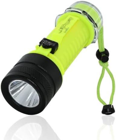 Scuba Dive Light Rechargeable, Bright Diving Flashlight Magnetic Switch by ArayEstaz