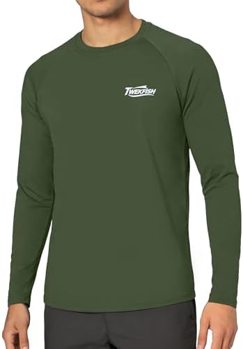 Men's Fishing Shirt Long Sleeve, UPF50+ UV Protection Sun Shirts, Quick Dry Graphic T Shirt for Running Hiking - Image 2