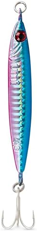 UMT 40g 60g Casting Jig for Sea Bass, Fluke, Porgy, Tautog - Set with Super Sharp Treble Hook, Multi-Colors - Saltwater & Freshwater Compatible Available in Single, 5, 10 Packs by UncleMosTackle
