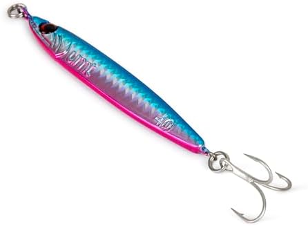 UMT 40g 60g Casting Jig for Sea Bass, Fluke, Porgy, Tautog - Set with Super Sharp Treble Hook, Multi-Colors - Saltwater & Freshwater Compatible Available in Single, 5, 10 Packs - Image 2