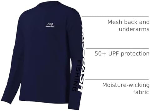 BASSDASH Fishing T Shirts for Men UV Sun Protection UPF 50+ Long Sleeve Tee T-Shirt - Image 4