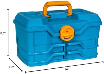 Flambeau Outdoors NextGen 4/0 M Tackle Box 4 Pivot Trays 23 Slots, Blue - Image 7