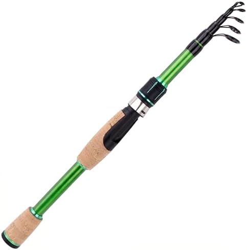TORVEX Telescopic Fishing Rod,Travel Spinning Rod with Ceramic Guides, Stainless Steel Reel Seat, EVA Handle, Portable Collapsible for Bass Trout Catfish, Freshwater Saltwater, 6-9FT by KITHWILD