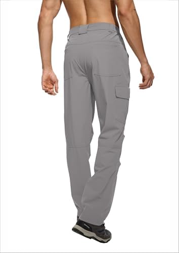 Men's Lightweight Hiking Cargo Pants Waterproof Quick Dry Travel Climbing Camping Fishing Mens Work Pants Outdoor - Image 3